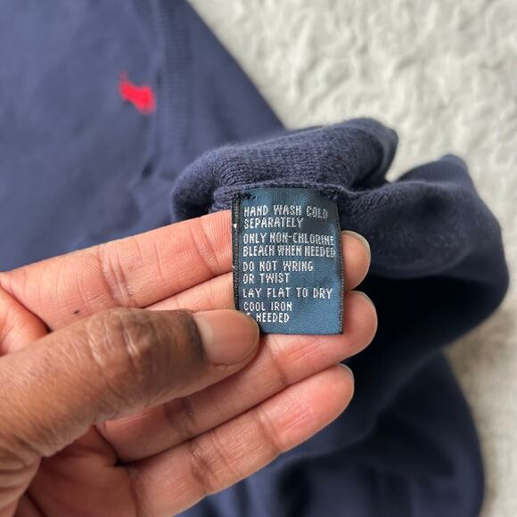 Polo by Ralph Lauren Blue Sweater Vest Size XL - Picture 7 of 7